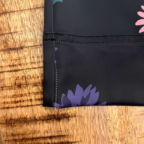 STAUD Austin Pants Size 4 Satin Floral Bloom Flares Black - Picture 16 of 16